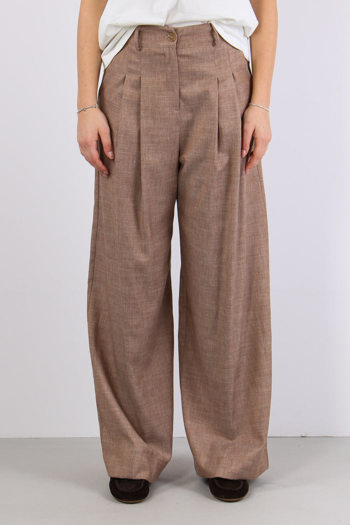 Pantalone Doppia Pences Effett Caffe-3