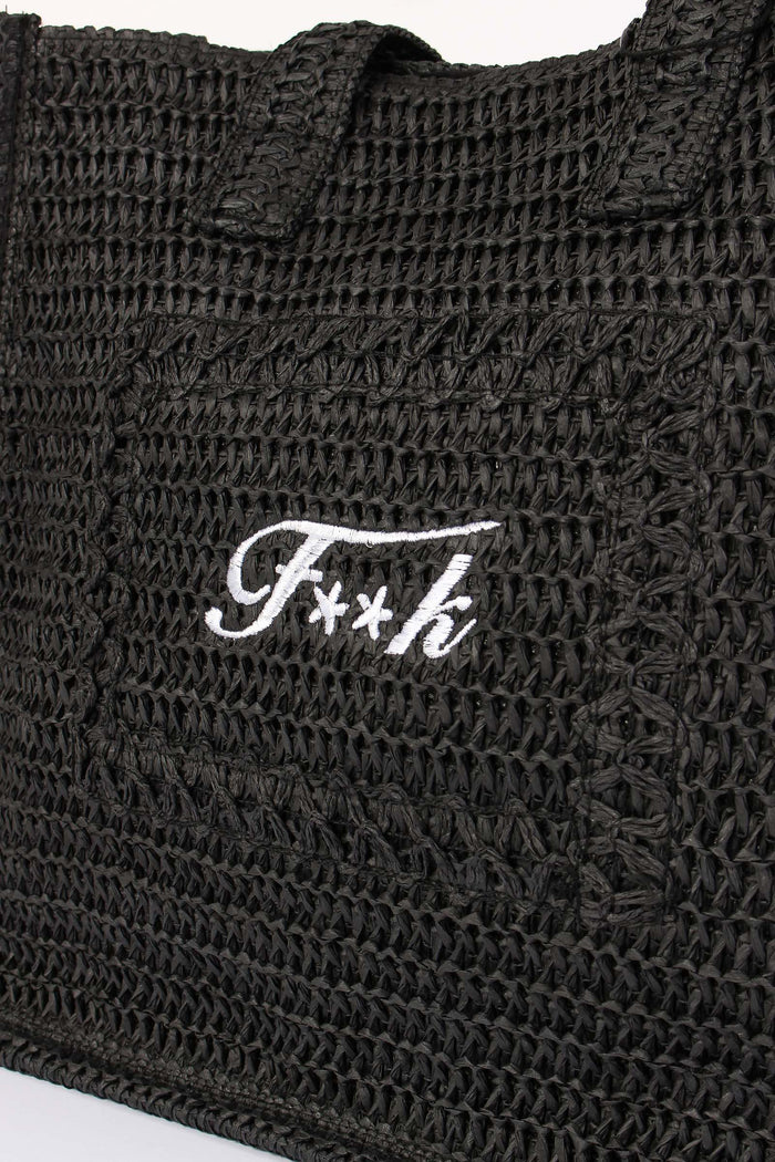 Borsa Rafia Nero-4