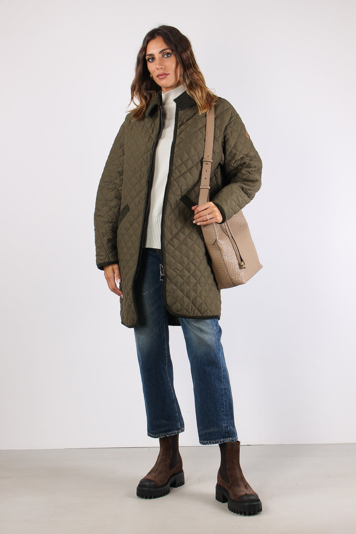 Margareth Parka Trapuntato Militare