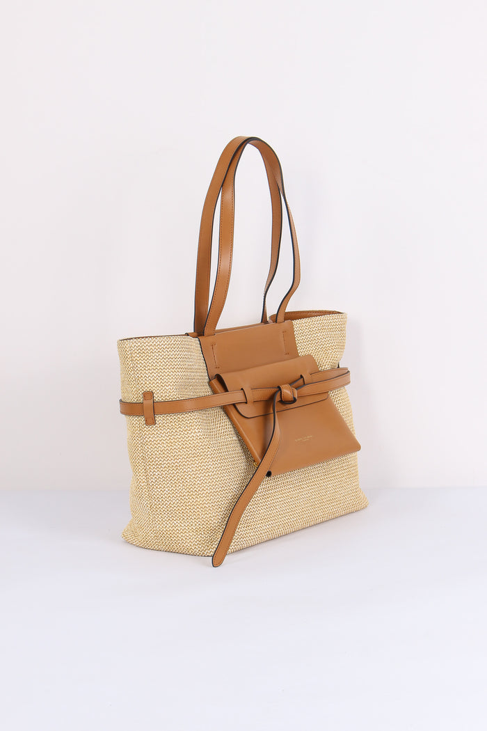 Belty Shopping Rafia Naturale/cuoio-8
