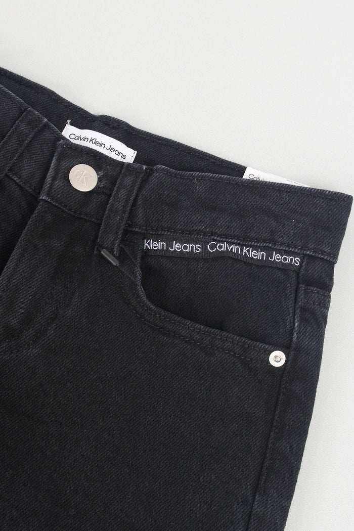 Jeans Dad Fit Washed Black-4