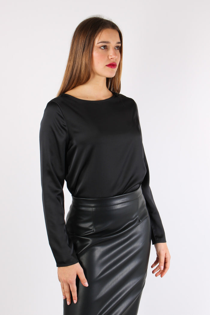 Casacca Spacchetti Laterali Nero-4