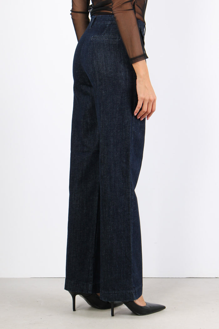 Chino Tasca America Gamba Drit Denim Scuro-6