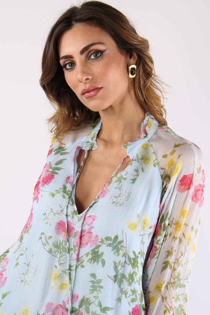 Blusa Laccetti Fantasia Fiori Botanic Garden-8