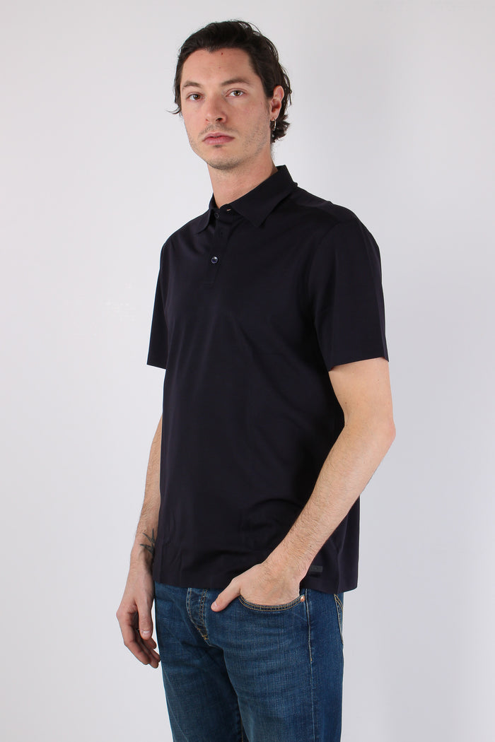 Camicia Tessuto Tecnico Blu Navy-7