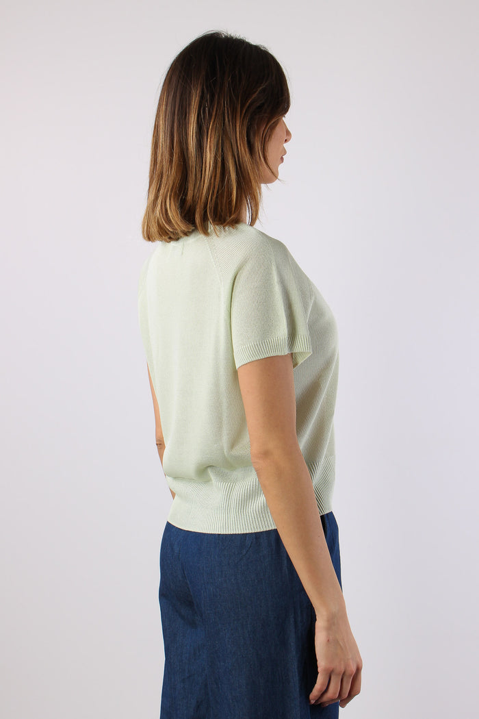 Maglia M/m Filo Cotone Menta-6