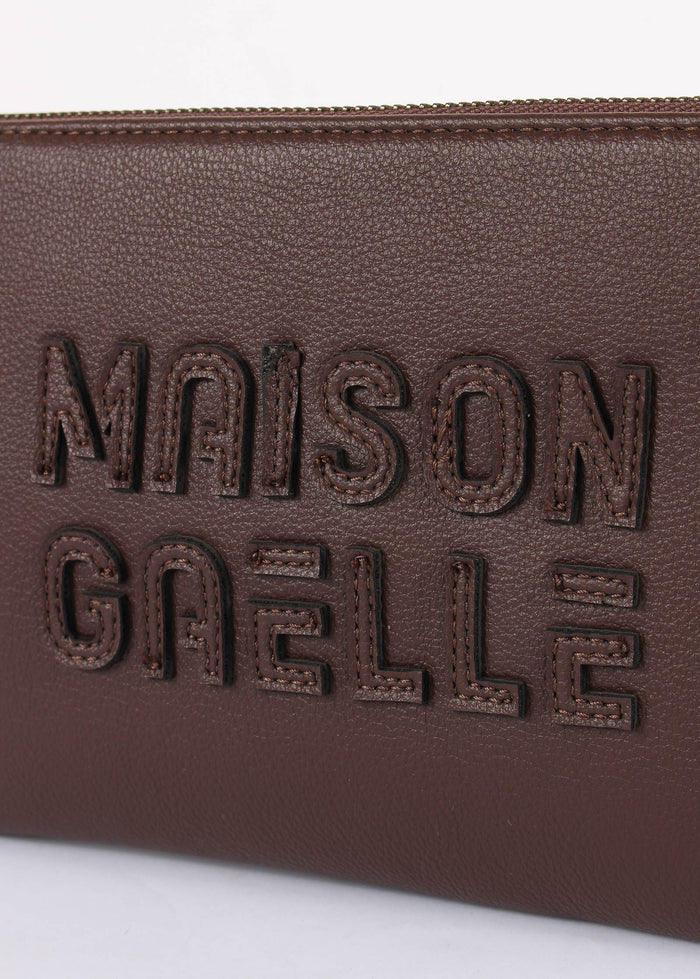 Pochette Tracolla Maxi Logo Rilievo Moro-4