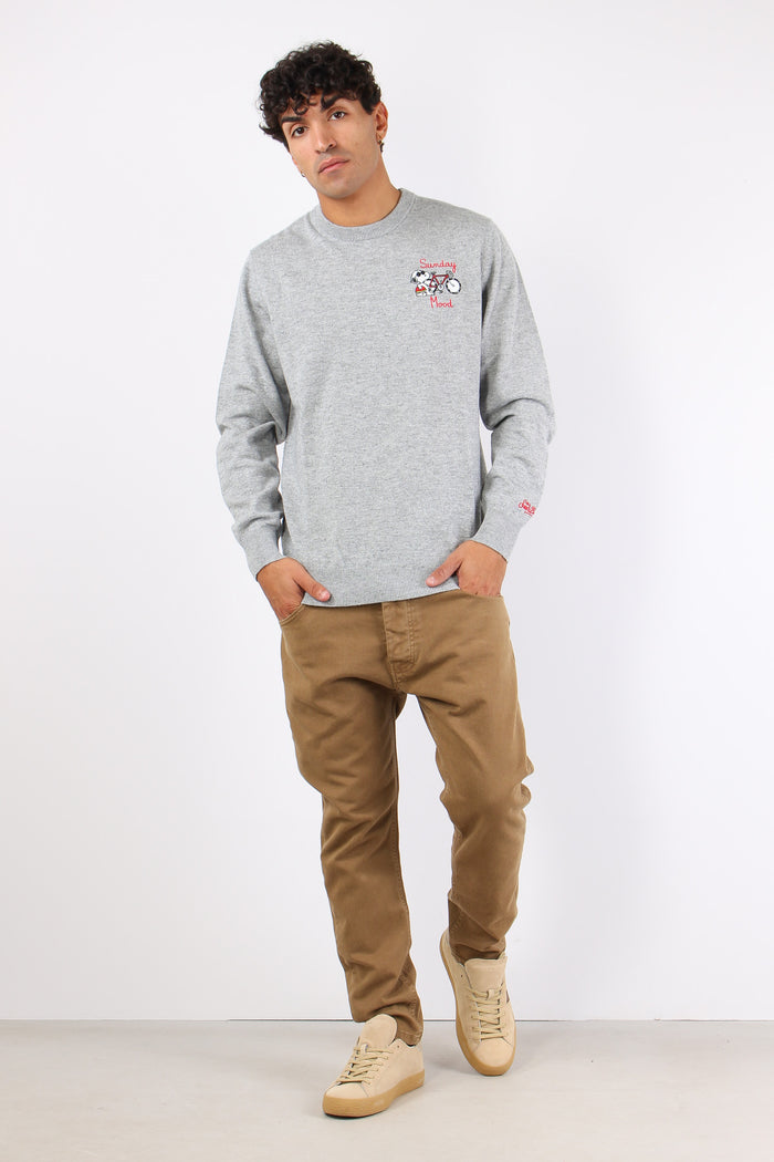 Girocollo Snoopy Bike Grigio-2