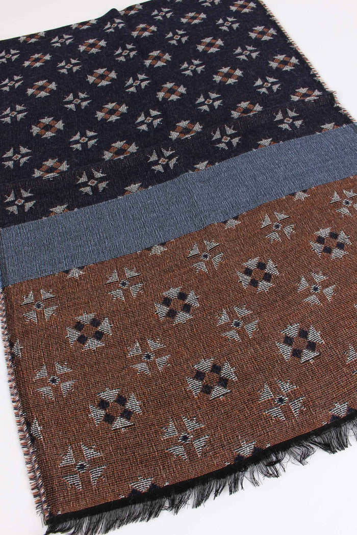 Sciarpa Azteca Blu Navy-3