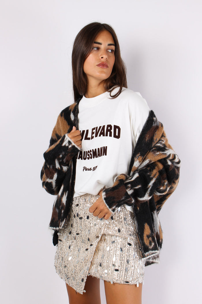 Minigonna Paillettes Silver-9