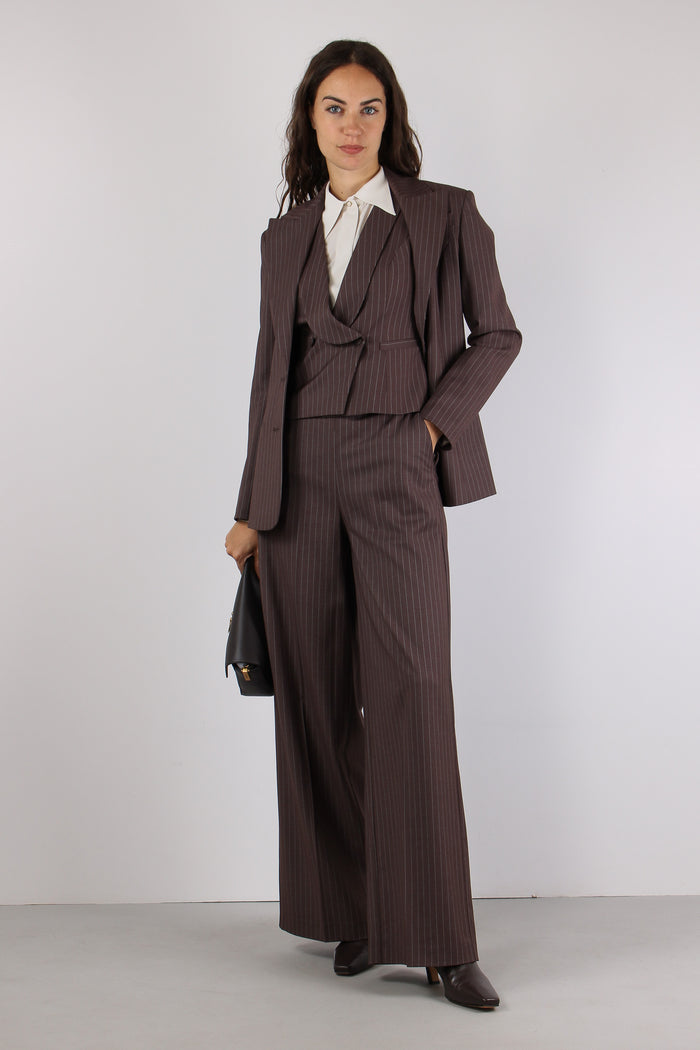 Gilet Gessato Taupe-5