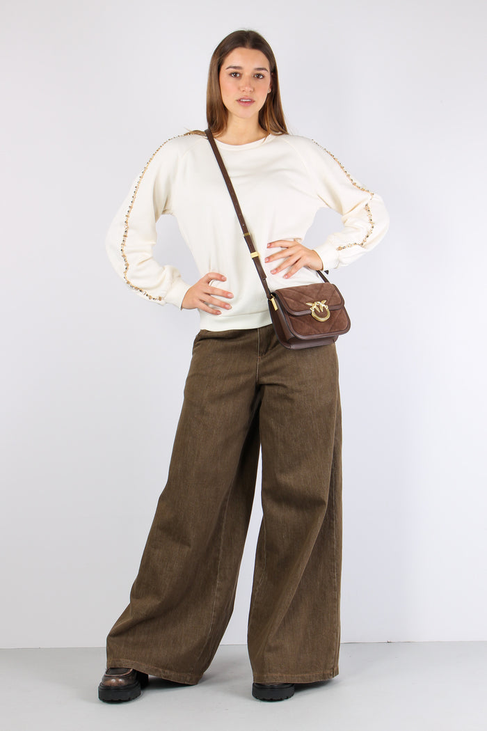 Girocollo Castoni Manica Bianco Latte-6