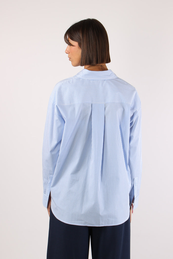 Camicia Riga Taschino Paillett Bianco/azzurra-4