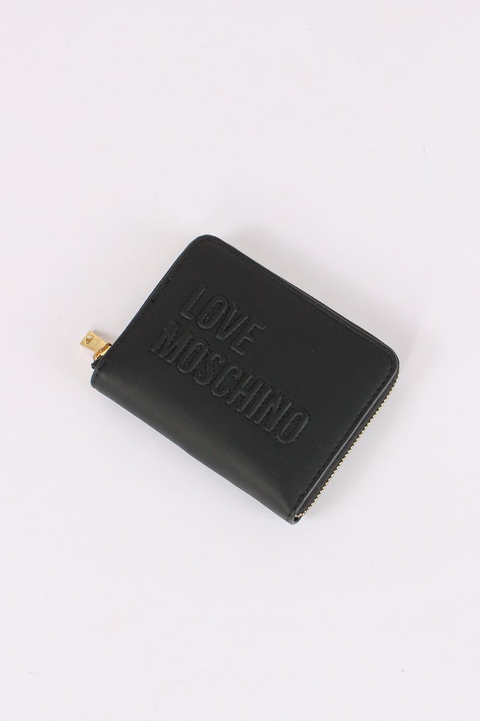 Zip Around Mini Logo Nero-5