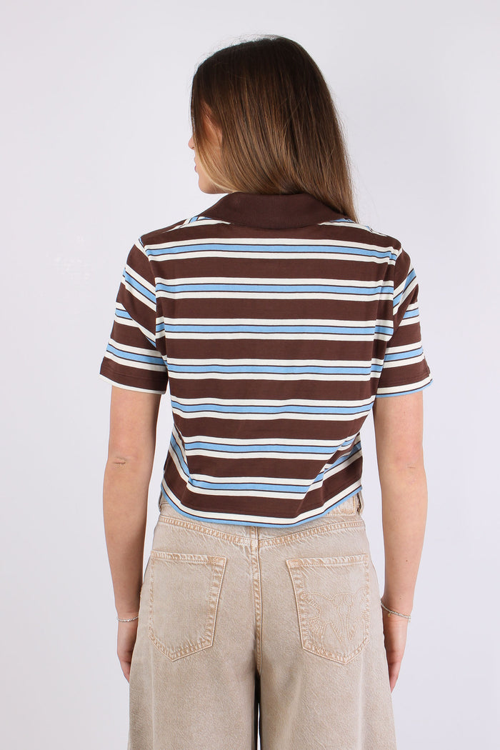 Polo Crop Riga Logo Moka-4