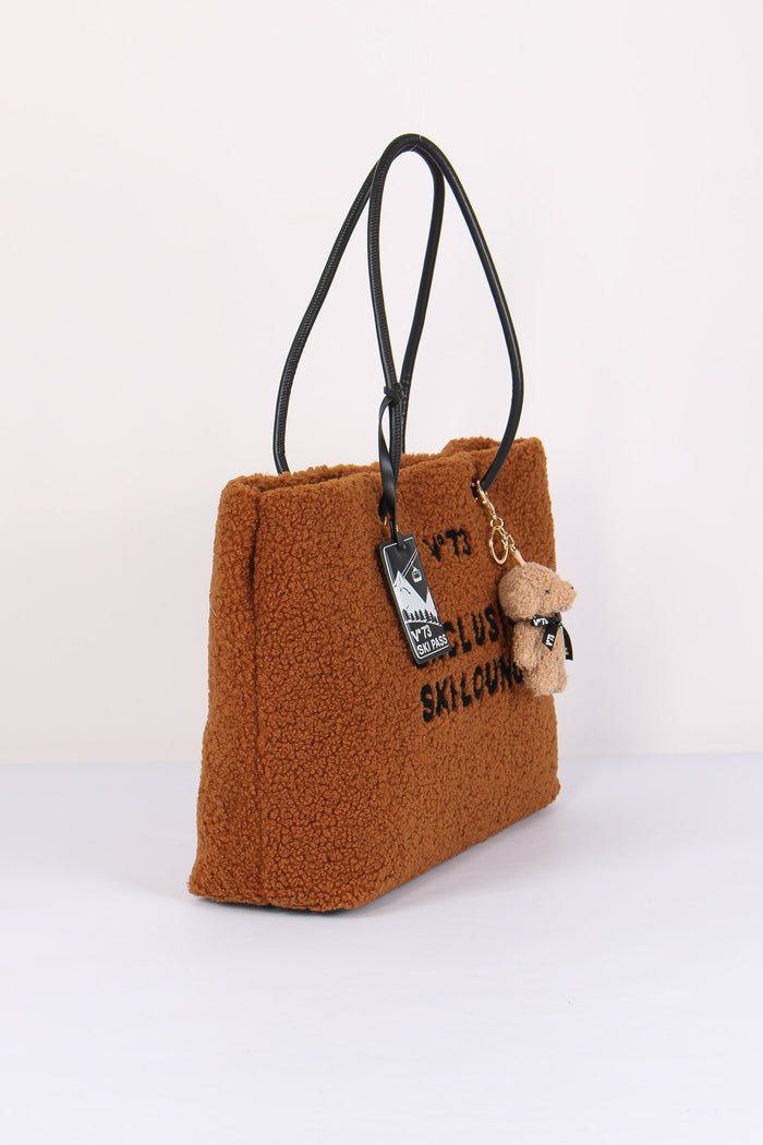 Ski Lounge Shopping Teddy Cuoio/nero-7