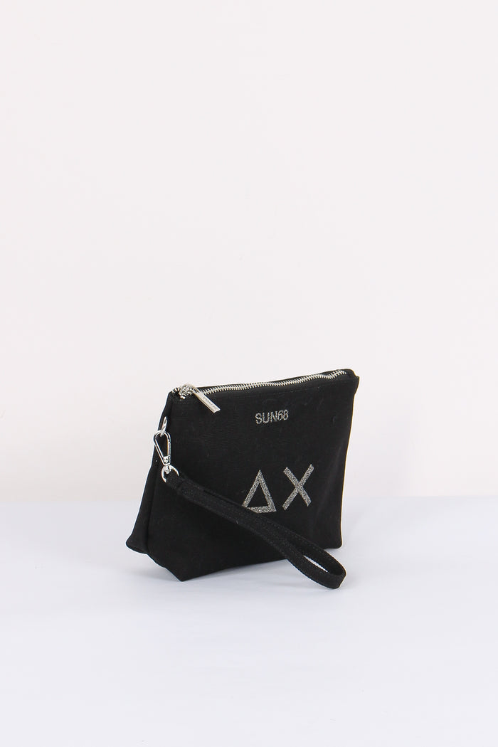 Mini Pochette Canvas Nero-5