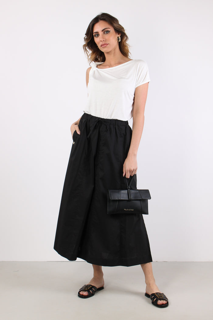 T-shirt Nodo Spalla Avorio