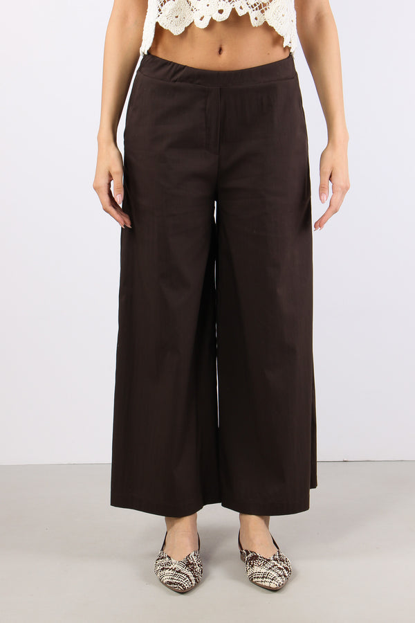 Pantalone Cropped Cotone Moro-2