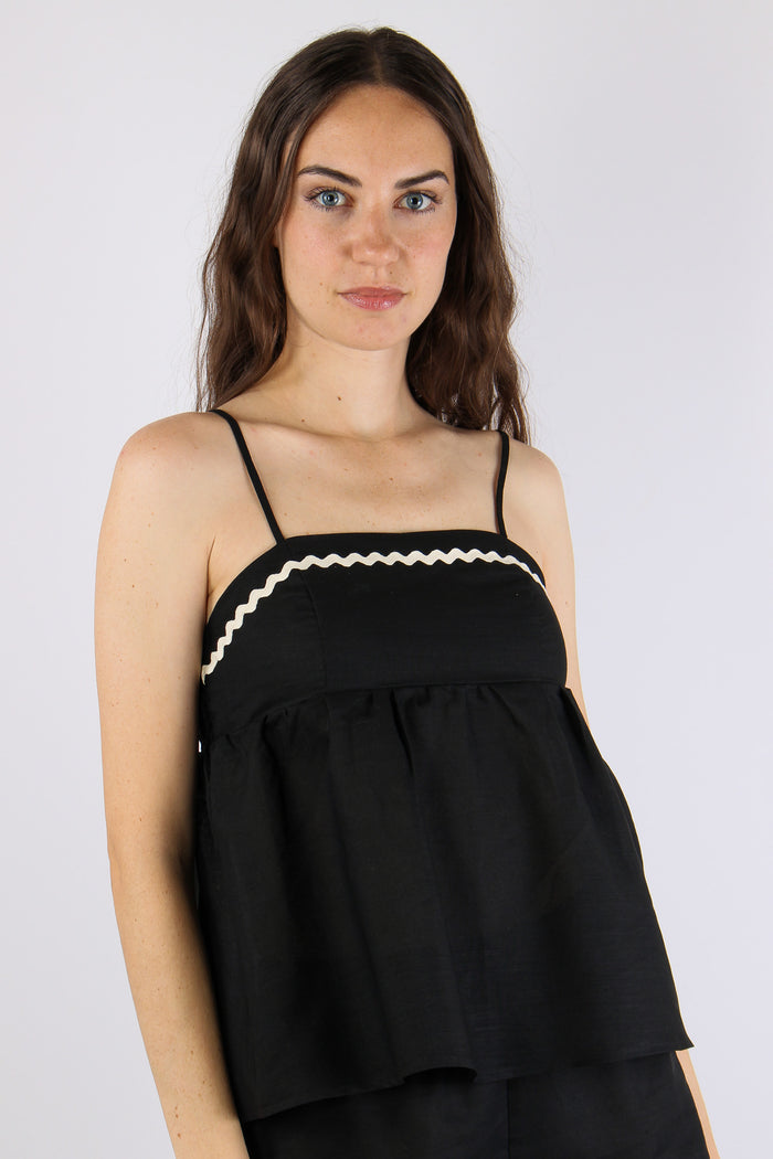 Top Passamaneria Zig Zag Nero-4
