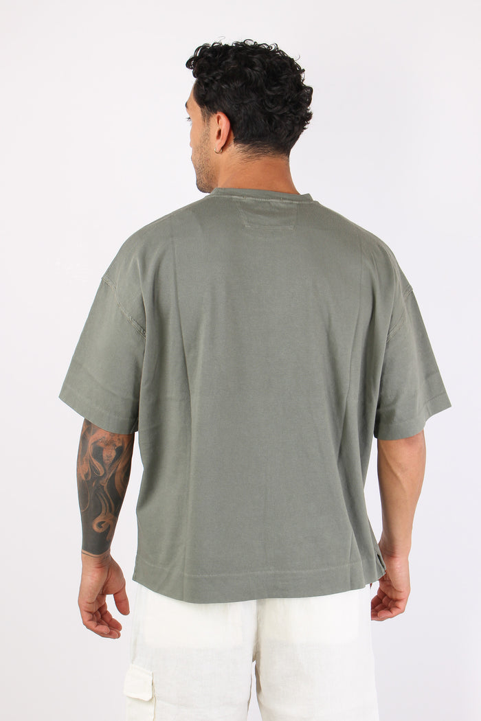 T-shirt Ricamo Logo Gun Metal-4