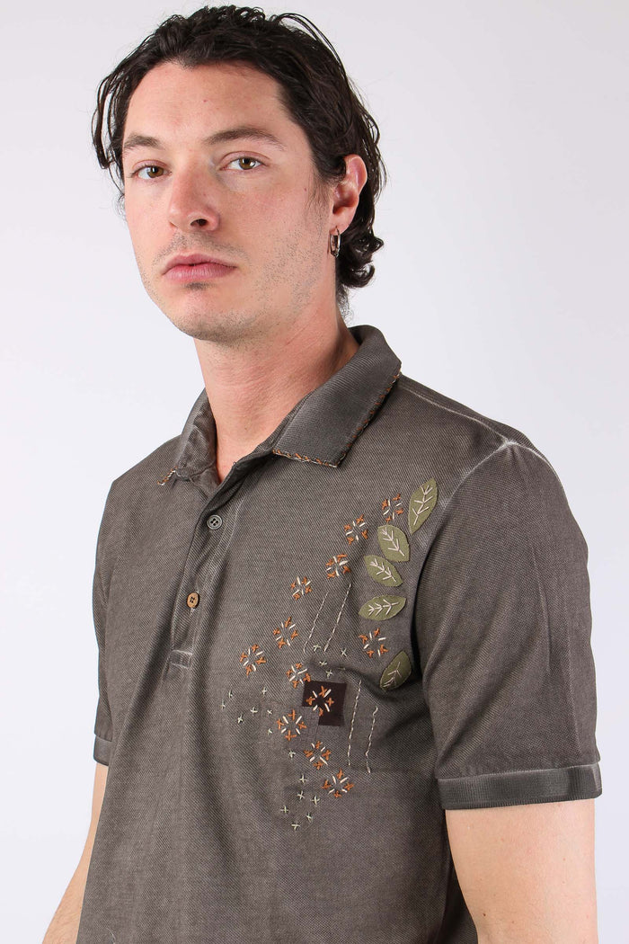 Polo Ricamo Cactus Moro-6