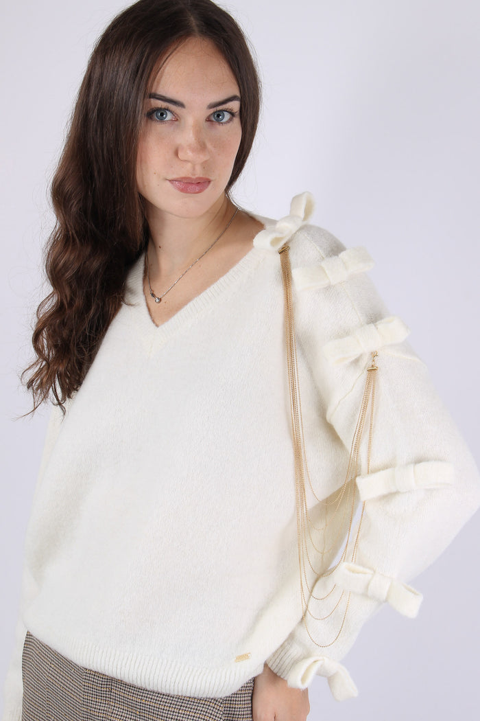 Maglia Scavo V Fiocchi Natural-4