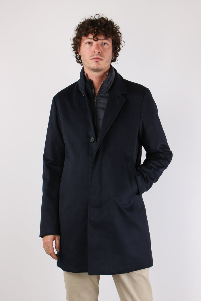 Cappotto Pettorina Staccabile Blu-2