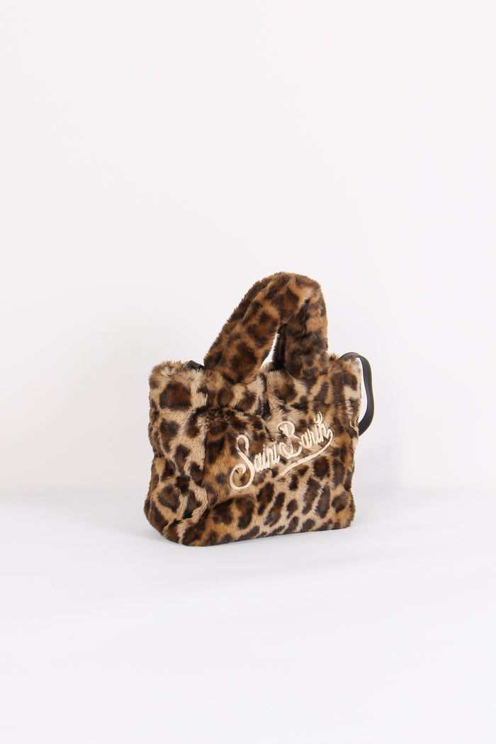 Borsa Mano Pelliccia Animalier Leopard-7