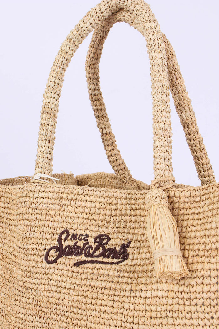 Vanity Raffia Frange Cammello-4