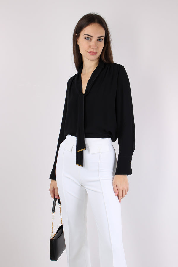 Camicia Cravatta Nero-2