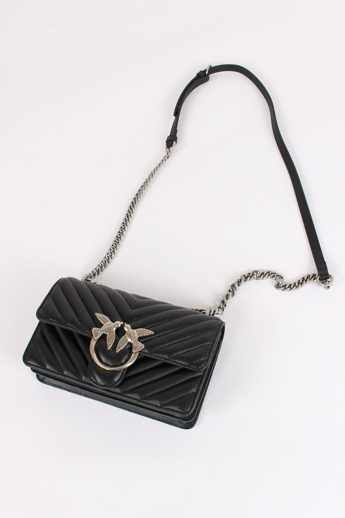 Tracollina Love One Mini Chevr Nero/old Silver-2