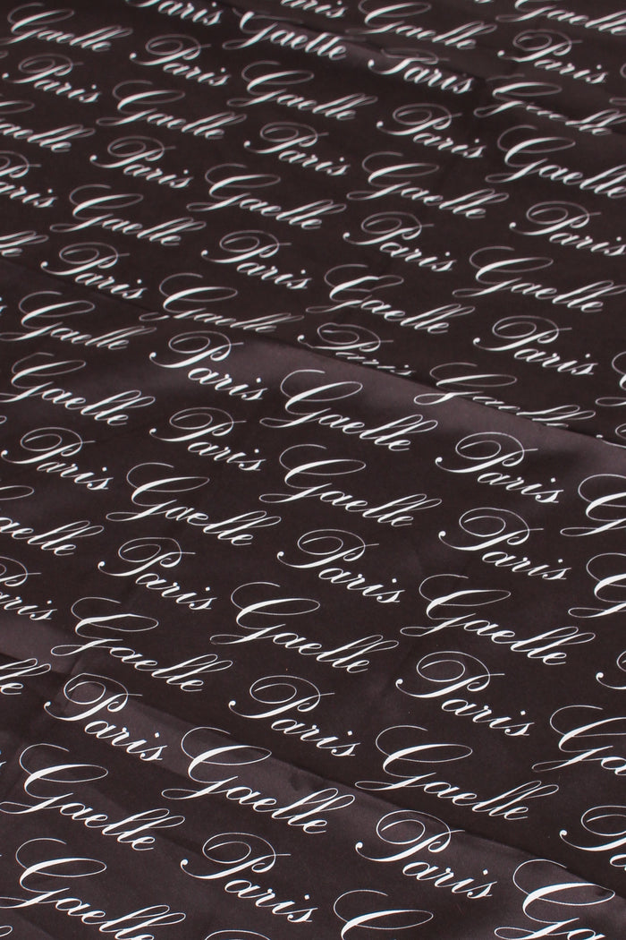 Foulard Logo Corsivo Nero-4