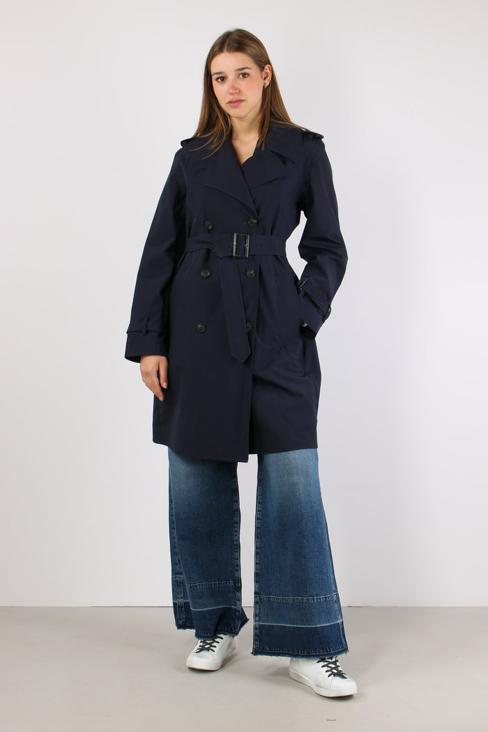 Talya Trench Medio Blue Black-6