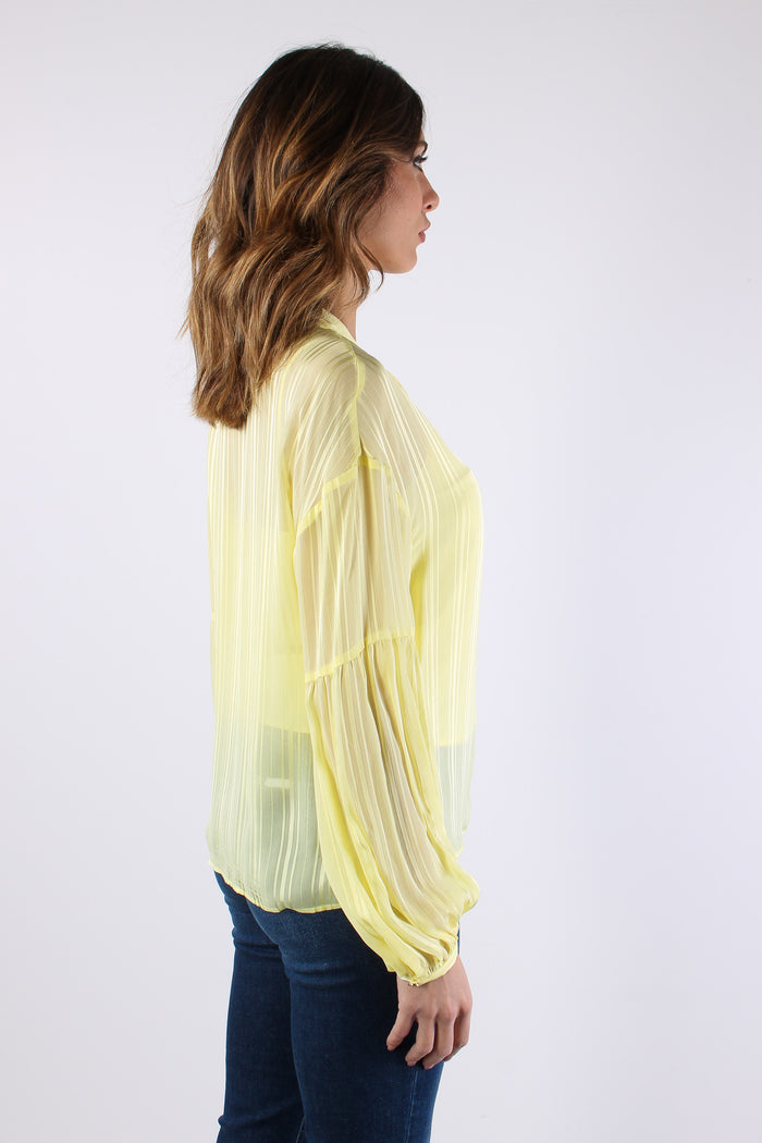 Casacca Ml Effetto Rigato Lemon Juice-6