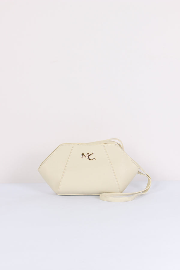 Pochette Rigida Logo Avorio