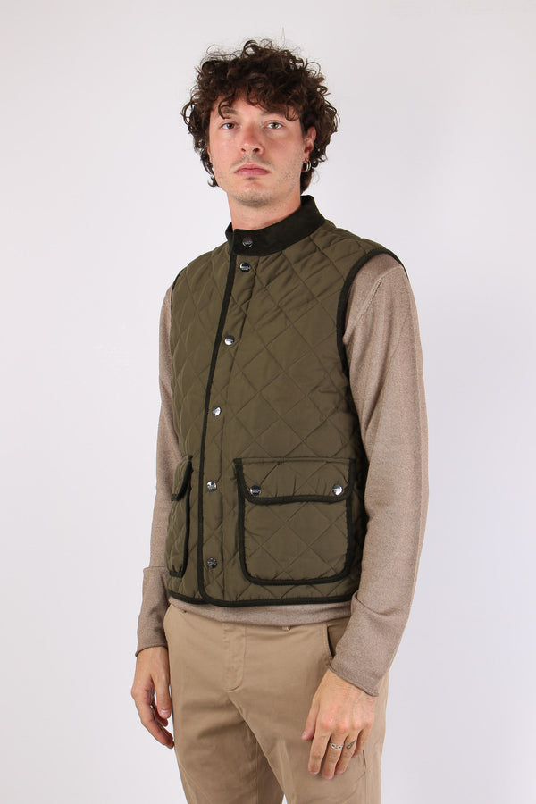 Frank Gilet Inserto Velluto Militare-2