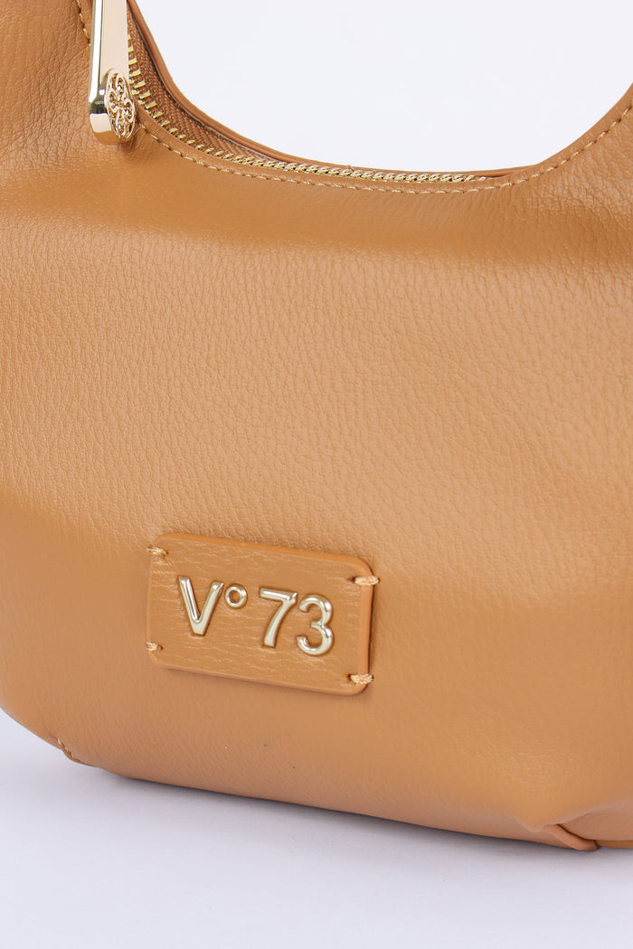 Amber Mezzaluna Small Ciondolo Oro Camel-6