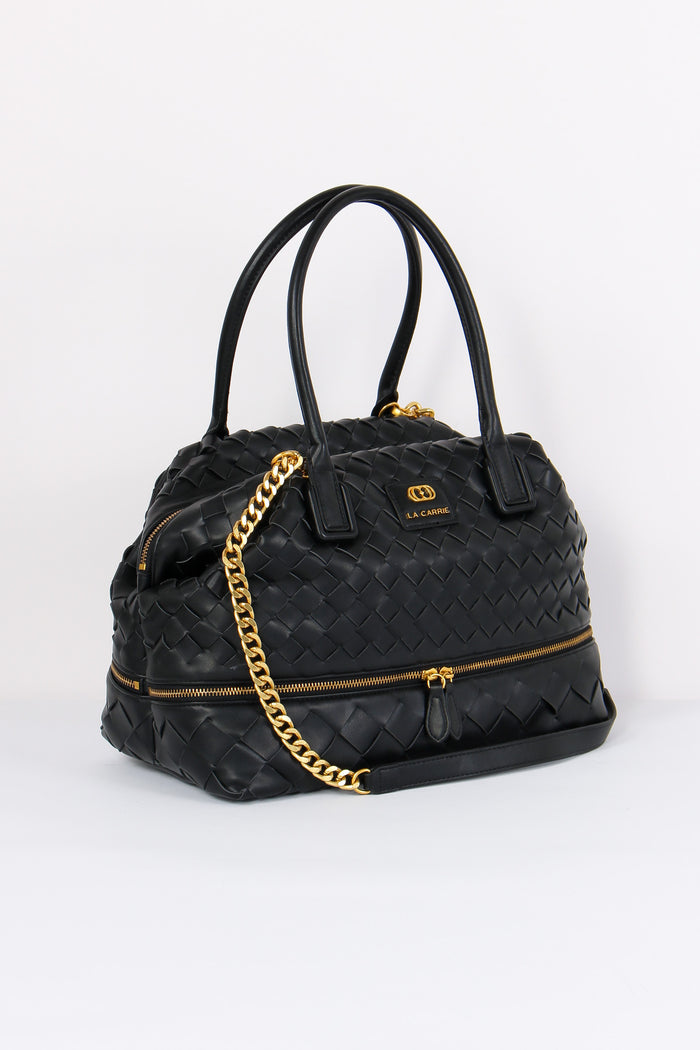 Bauletto Grande Intreccio Black-2