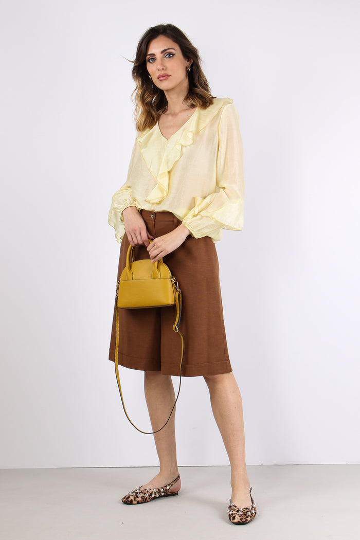 Blusa Mussola Scavo V Rouge Giallo-4
