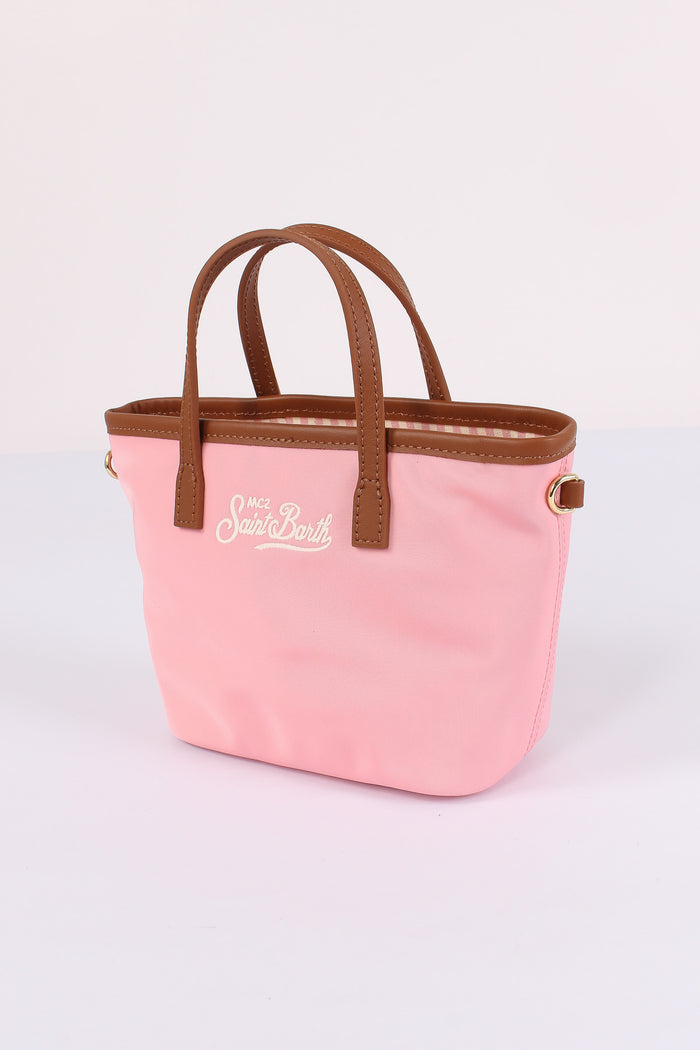City Bag Mini Nylon Rosa-4