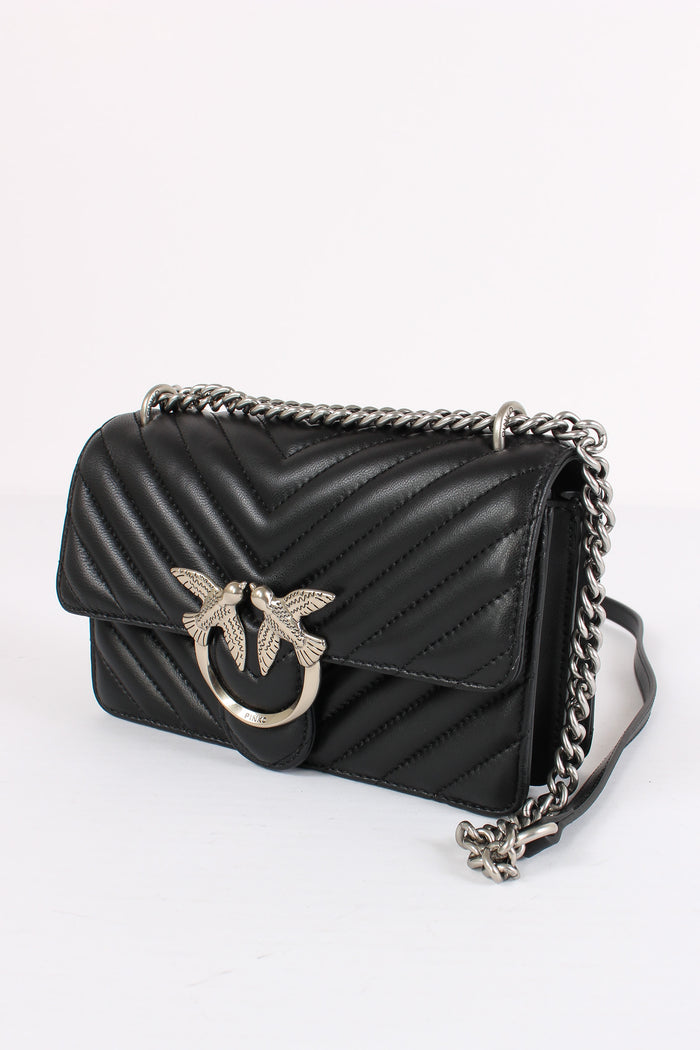 Tracollina Love One Mini Chevr Nero/old Silver-4