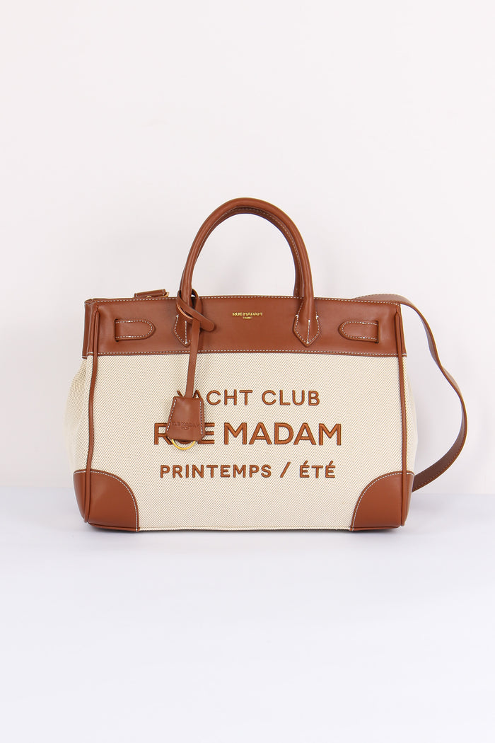 Shopping  Canvas Scritta Canvas Brown