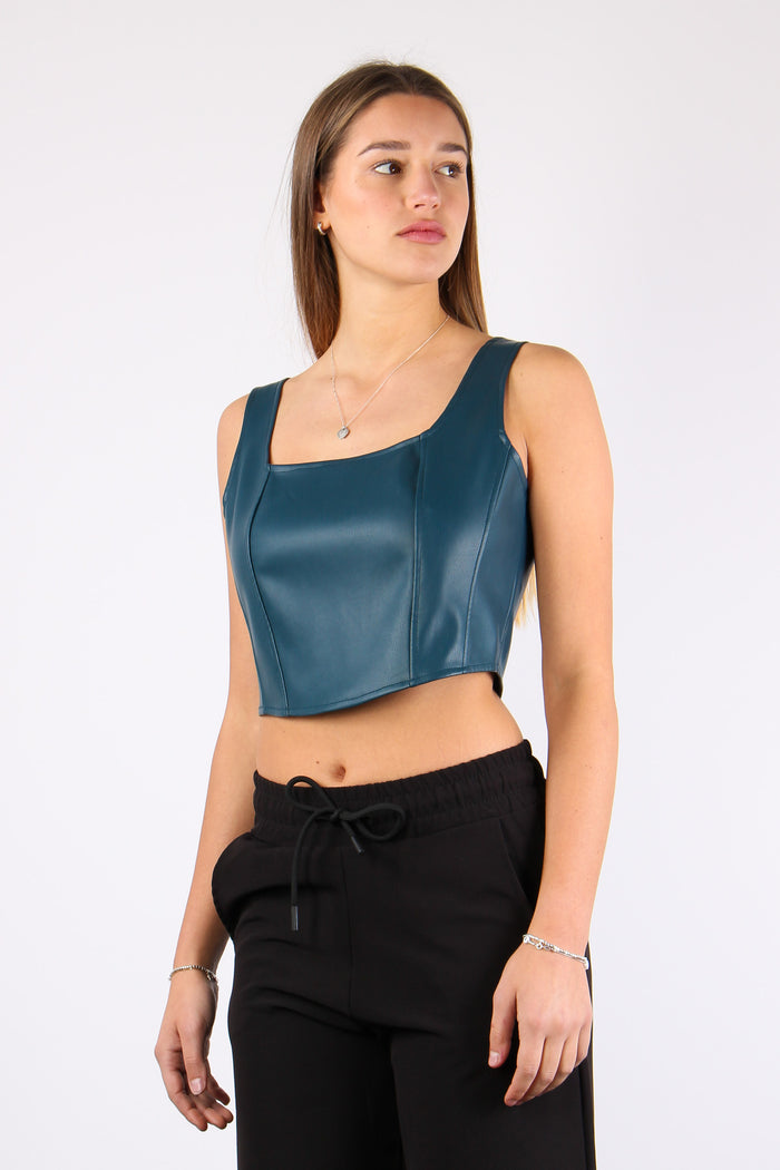 Top Corto Ecopelle Ottanio-2