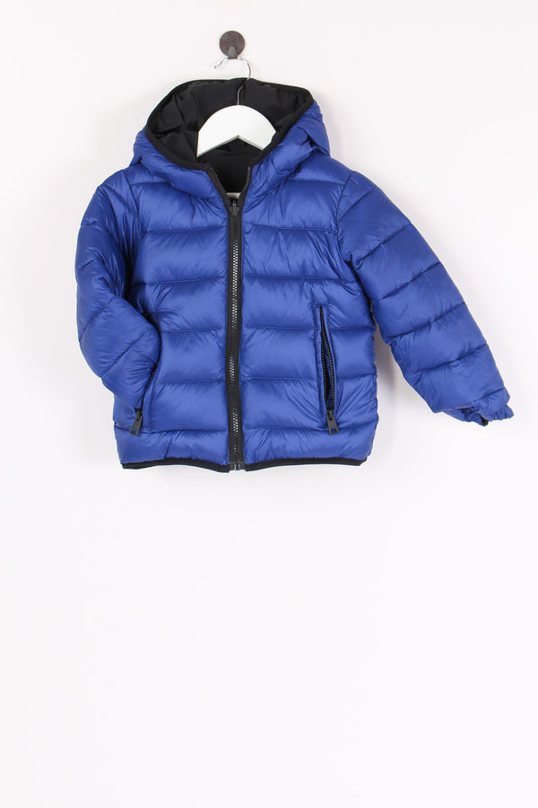 Giubbotto Nylon Reversibile Nero/celeste-2