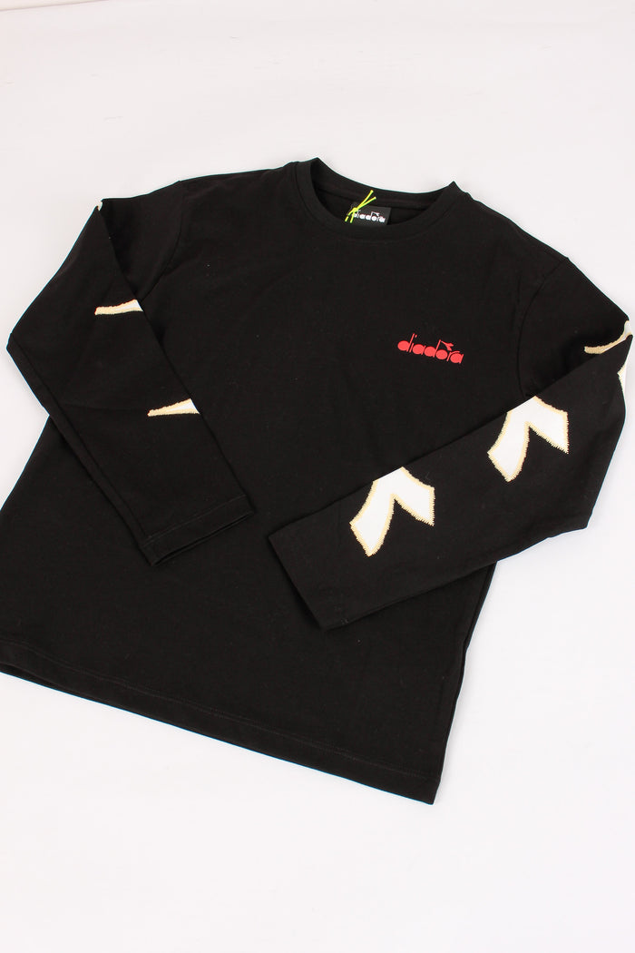 T-shirt Cotone Logo Nero-4