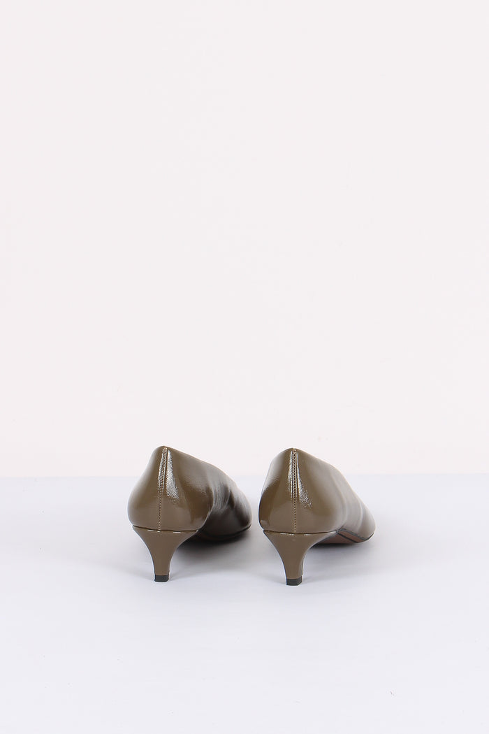 Decollete Vernice Tacco 3 Taupe-4