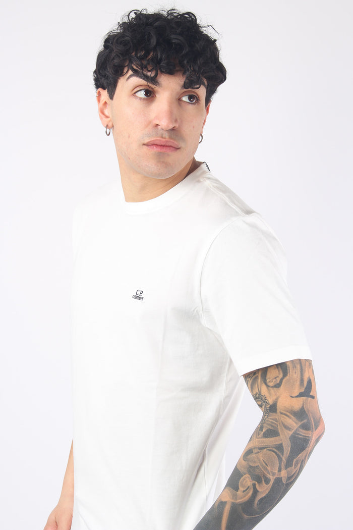 T-shirt Jersey Logo Gauze White-7