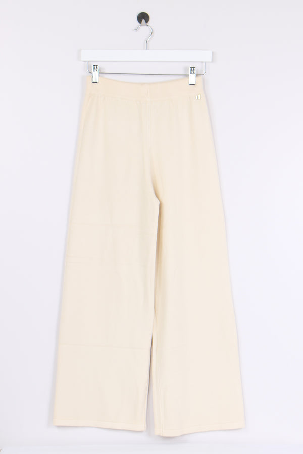 Pantalone Maglia Lana Battuta Beige