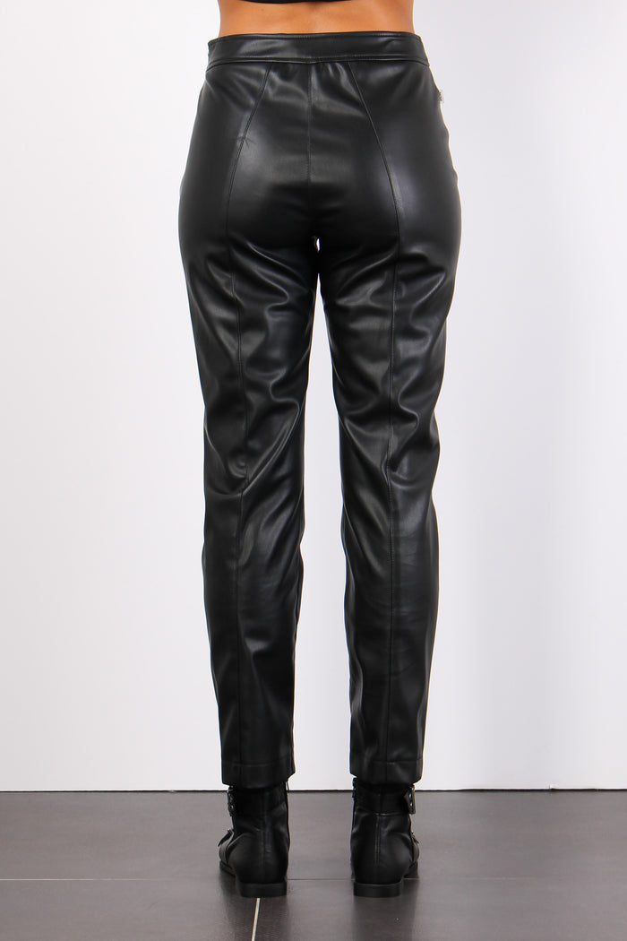 Pantalone Ecopelle Black-4